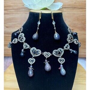 925 Sterling Silver Turkish Vintage Jewelry Set  for Women,NEW,Antique,Handmade